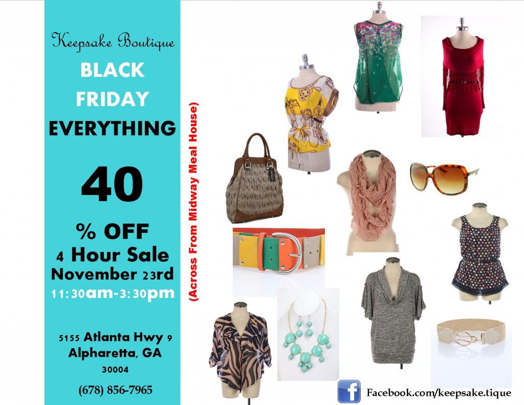 Keepsake Boutique Black Friday Sale