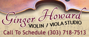 Sponsor Spotlight: Ginger Howard Violin / Viola Studio