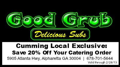 Good Grub Subs – Daily Specials & Catering Coupon