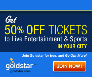 Discounted Tickets with Goldstar