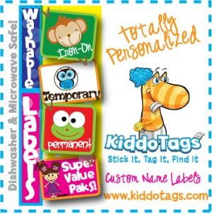 KiddoTags Summer Camp Labels
