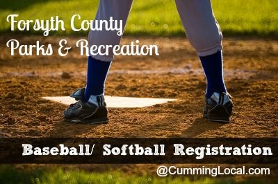 Register for Youth Baseball & Softball in Forsyth County