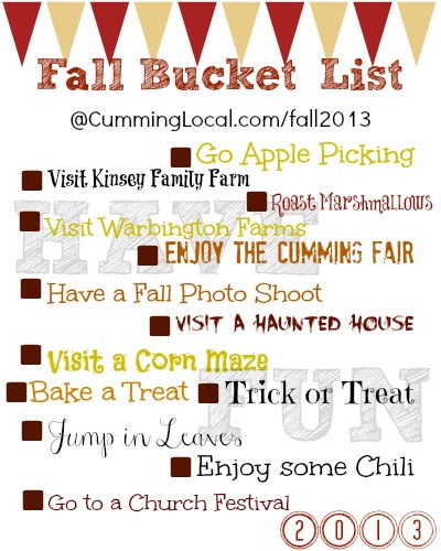 Fall Bucket List_Cumming Local