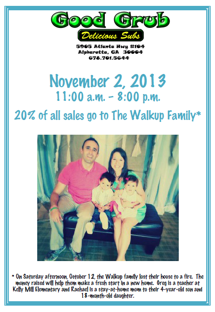 Walkup Family Dine to Donate