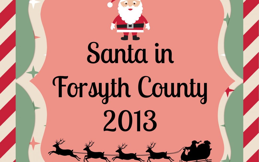 Santa in Forsyth County 2013