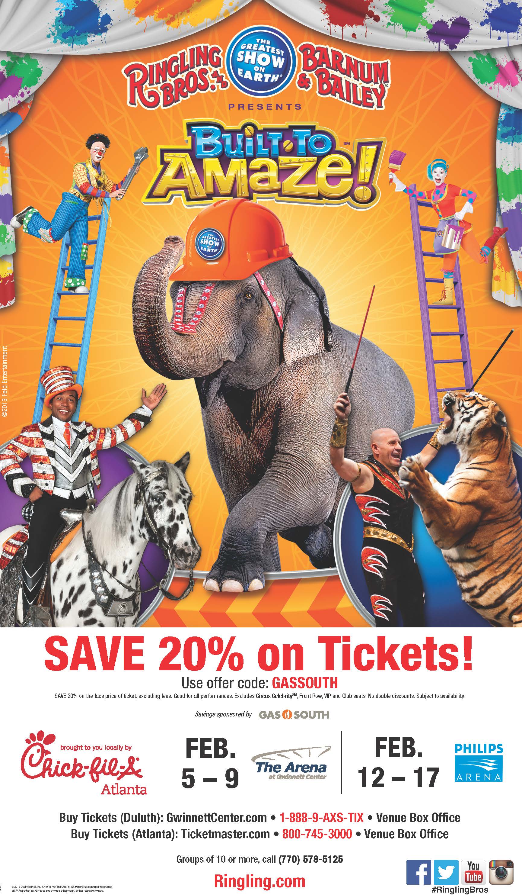 Ringling Bros. and Barnum & Bailey presents Built to Amaze!