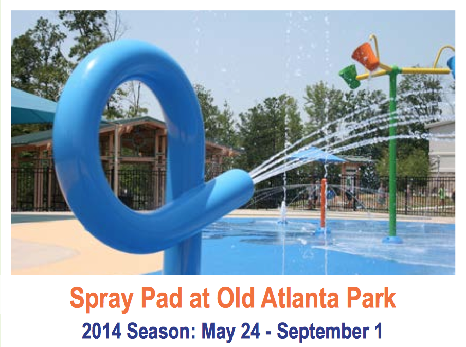 Old Atlanta Spray Pad in Forsyth County:  2014 Season
