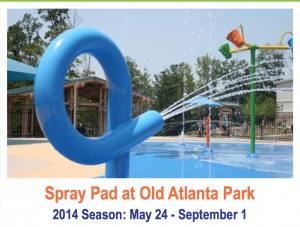 Spray Pad at Old Atlanta Park 2014