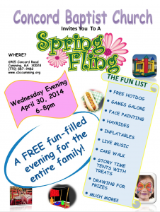 Concord Baptist Spring Fling