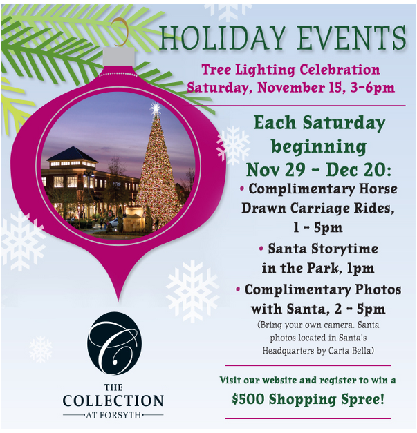 Holiday Events at The Collection Forsyth