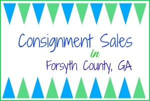 Consignment Sales in Forsyth County 2015