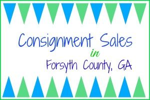 Consignment Sales in Forsyth County 2015