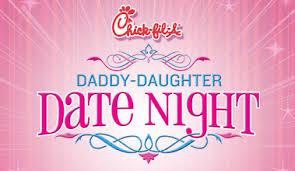 Daddy Daughter Date Night Chick-fil-A Forsyth County