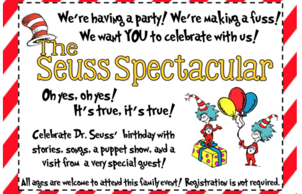 Dr. Seuss' Birthday at the Forsyth County Libraries