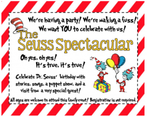 Dr. Seuss Birthday at Forsyth County Libraries