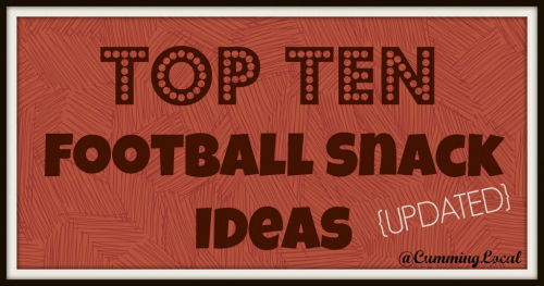 Top Ten Football Snacks Ideas {UPDATED}