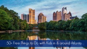 Skyline of downtown Atlanta, Georgia from Piedmont Park