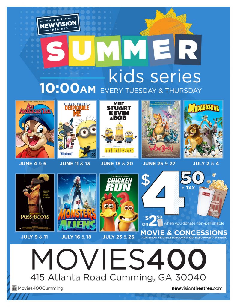 Summer Movies for Kids at Movies 400 {2019}