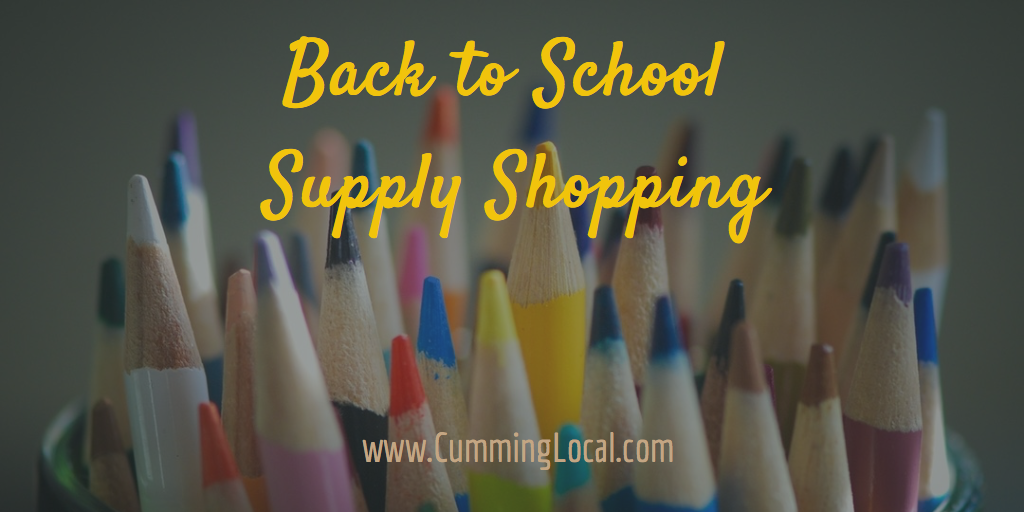 school supply shopping