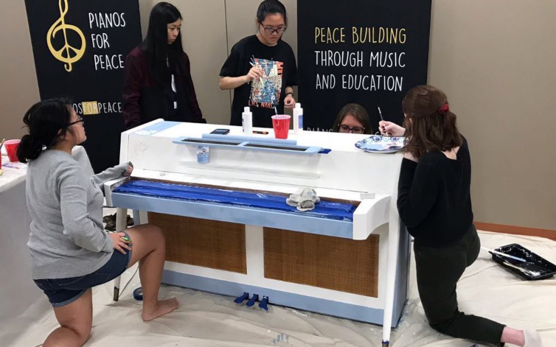 Lambert Art Students Paint Piano for Metro Atlanta Music Festival