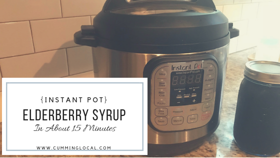 Easy Instant Pot Elderberry Syrup For Cold & Flu Season