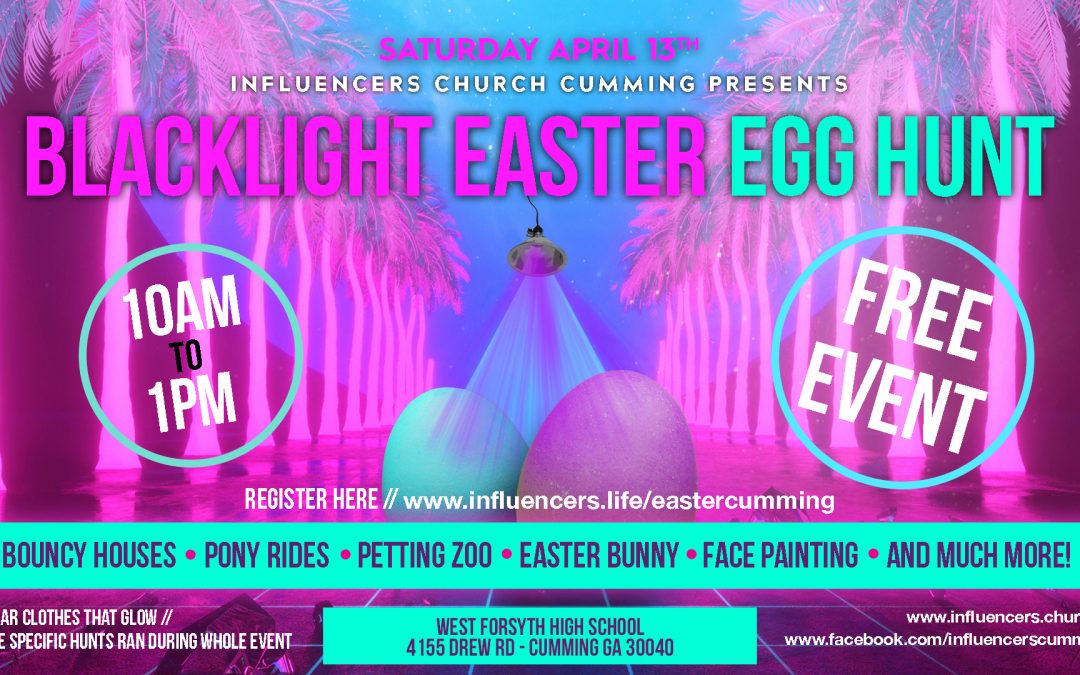 Blacklight Easter Egg Hunt and Carnival