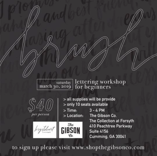 Brush Lettering Workshop for Beginners