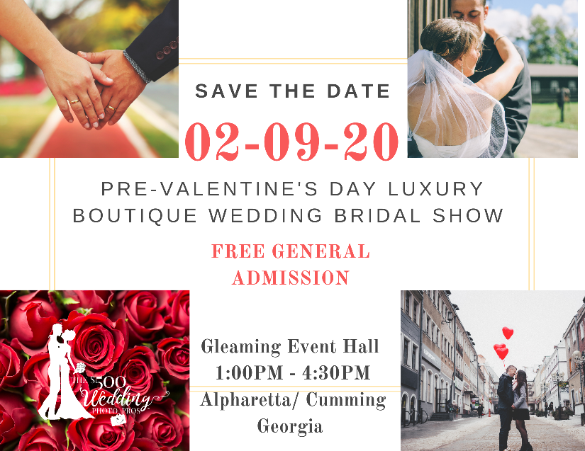 Pre-Valentine’s Luxury Boutique Wedding Bridal Show 2020