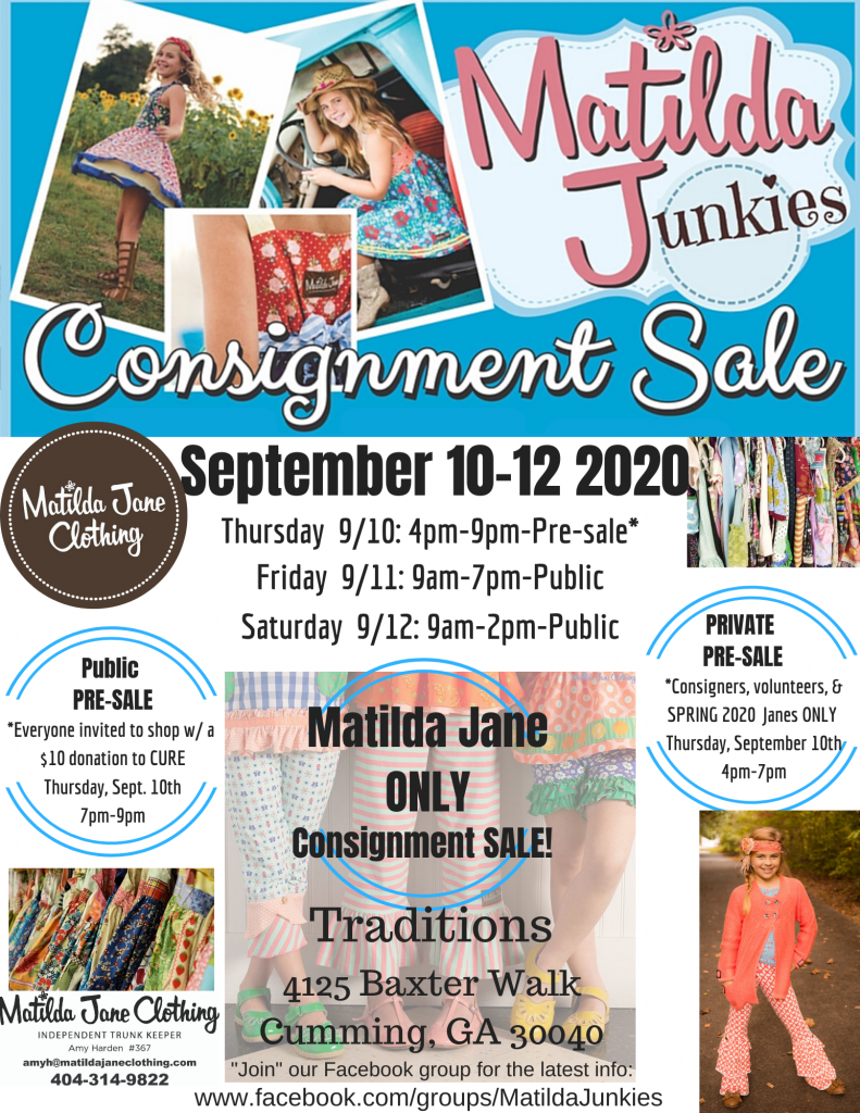 Matilda Jane Clothing ONLY Kids Consignment SALE THIS WEEKEND ...