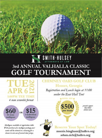 3rd Annual Valhalla Classic Golf Tournament